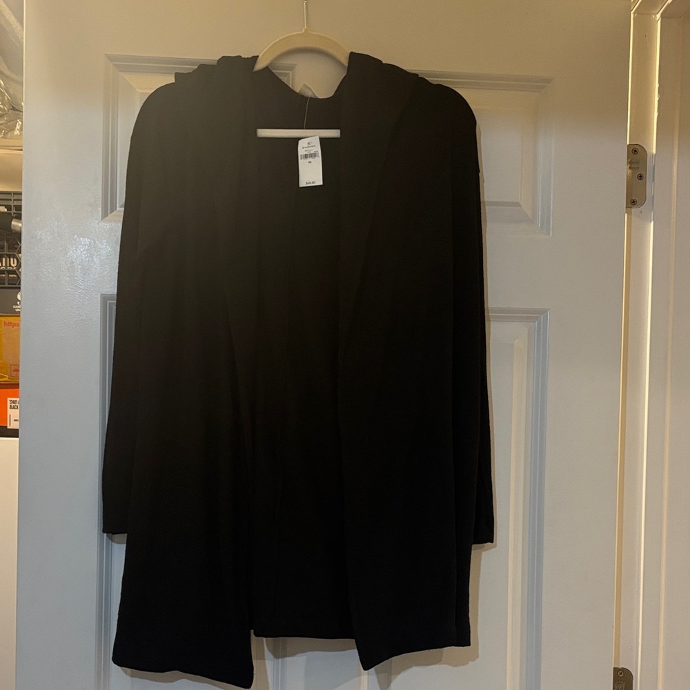 GAP Black Hooded cardigan sweater